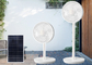 Remote Control Solar Powered Floor Fans Dengan Baterai Lithium AC / DC 12v