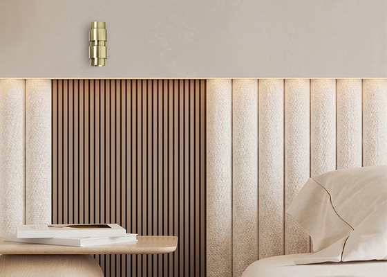 Ruang Latar Belakang Dinding Kamar Tidur Lampu Samping Tempat Tidur untuk Koridor Hotel
