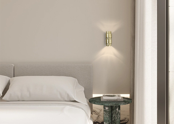 Ruang Latar Belakang Dinding Kamar Tidur Lampu Samping Tempat Tidur untuk Koridor Hotel