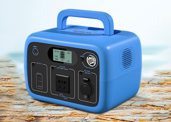 Catu daya luar ruangan portabel 300W daya keluaran AC Kapasitas 300Wh catu daya penyimpanan energi kios berkemah di luar ruangan